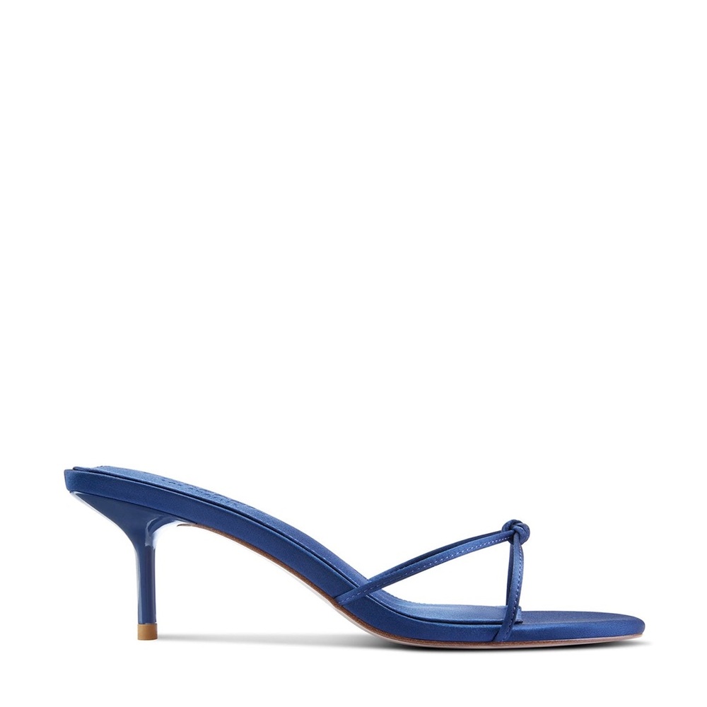 Femme La Maeve Slipper Kitten Heel - Midnight Blue Size 38.
